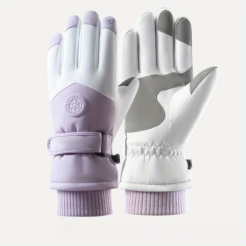 Warm Waterproof Touch Screen Winter Skiing Gloves Unisex Thick