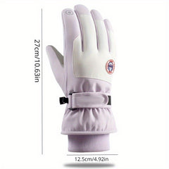 Warm Waterproof Touch Screen Winter Skiing Gloves Unisex Thick