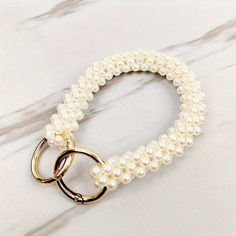 Pearl Chain Bag Purse Accessory Woven Handle Iron Chain Bag Handle