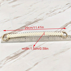 Pearl Chain Bag Purse Accessory Woven Handle Iron Chain Bag Handle