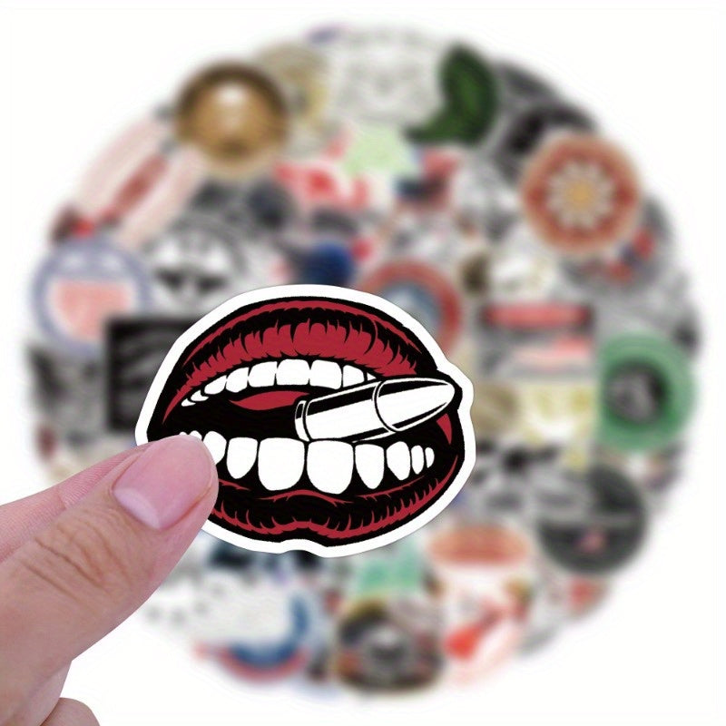 100pcs Military Theme Graffiti Stickers Waterproof & DIY Friendly