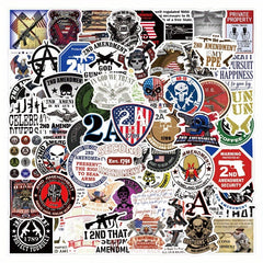 100pcs Military Theme Graffiti Stickers Waterproof & DIY Friendly