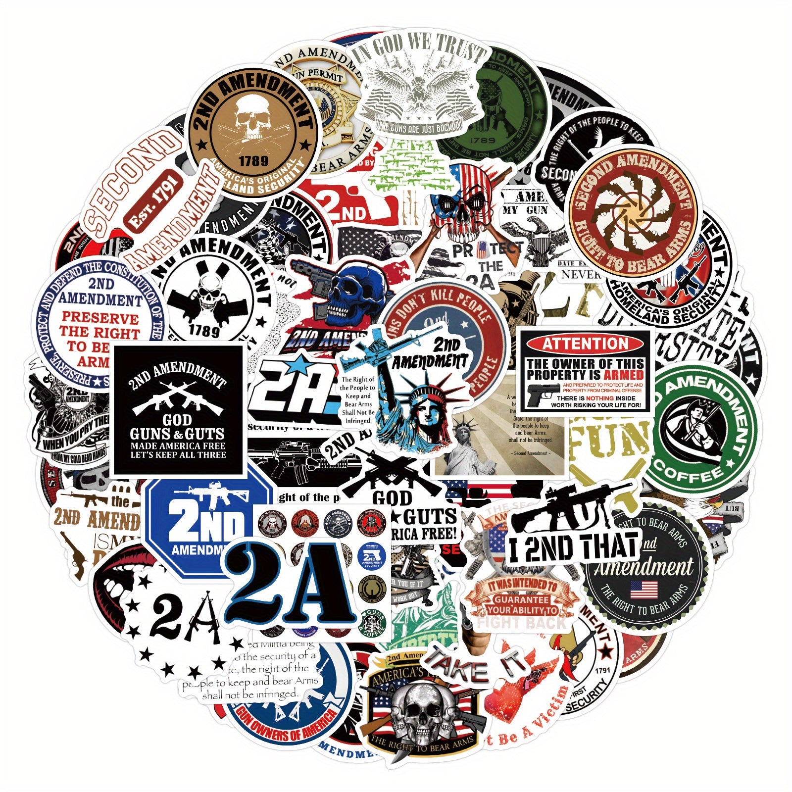 100pcs Military Theme Graffiti Stickers Waterproof & DIY Friendly
