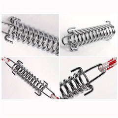 6pcs Tent Wind Rope Buckles Outdoor Camping Awning Fixed Spring Hook