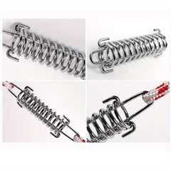 6pcs Tent Wind Rope Buckles Outdoor Camping Awning Fixed Spring Hook