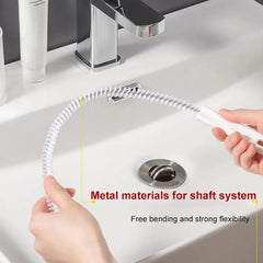 2pcs Pipe Dredging Brush Hair Sewer Sink Cleaning Drain Cleaner Tool