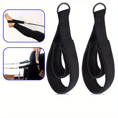 2pcs Yoga Pilates Double Ring Strap Fitness Pulling Connected Strap