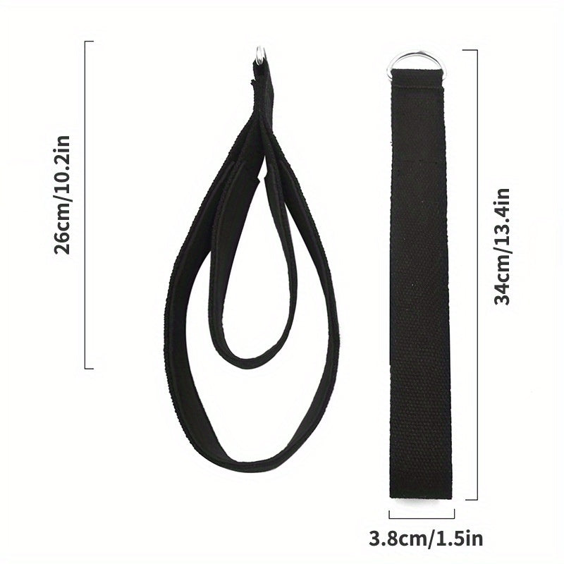 2pcs Yoga Pilates Double Ring Strap Fitness Pulling Connected Strap