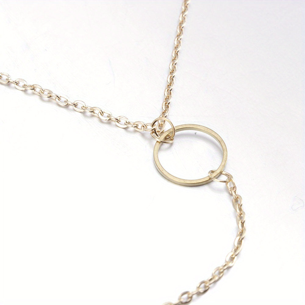 Golden Infinity Charms Pendant Necklace for Holiday Party