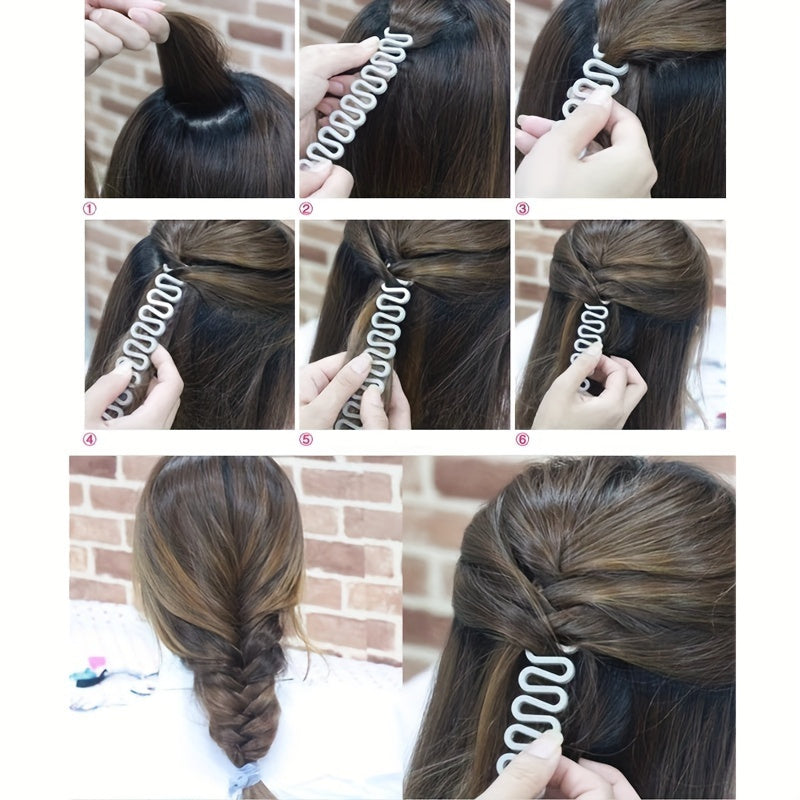 2pcs Hair Styling Tools Twist Bun Makers Braider Hooks