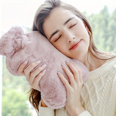 Hot Water Bag Plush Soft Cover Natural Rubber 33-81oz 67-63oz