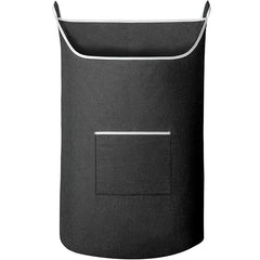 Hanging Laundry Storage Bag with Pocket & Hooks
