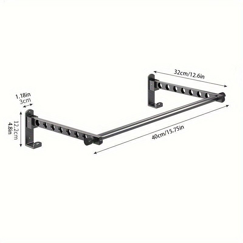 Space-Saving Balcony Folding Drying Rack