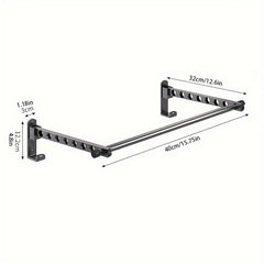 Space-Saving Balcony Folding Drying Rack