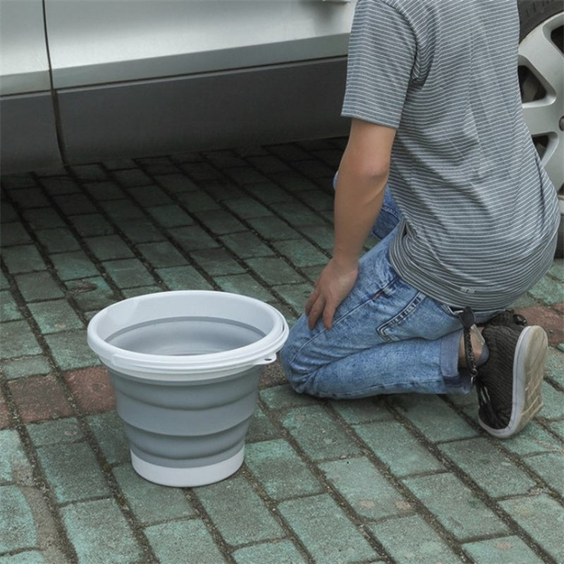 Collapsible Silicone Bucket Portable Car Washing Outdoor Fishing Bucket
