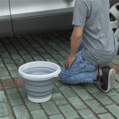 Collapsible Silicone Bucket Portable Car Washing Outdoor Fishing Bucket