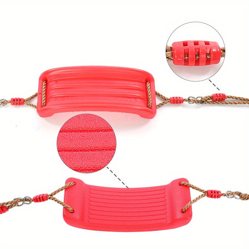 Red Orange Green Sitting Board Outdoor Indoor Swing