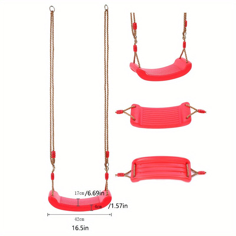 Red Orange Green Sitting Board Outdoor Indoor Swing