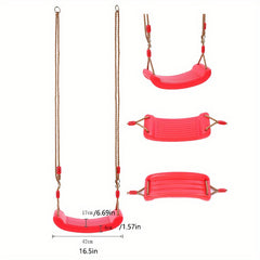 Red Orange Green Sitting Board Outdoor Indoor Swing