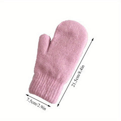 Women Winter Warm Gloves Soft Full Finger Mittens