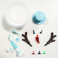 11pcs Build A Snowman Kit Christmas Decorations Snowman Making DIY Kit
