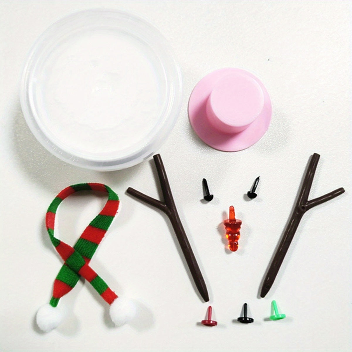 11pcs Build A Snowman Kit Christmas Decorations Snowman Making DIY Kit