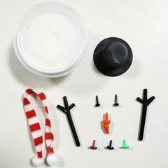 11pcs Build A Snowman Kit Christmas Decorations Snowman Making DIY Kit