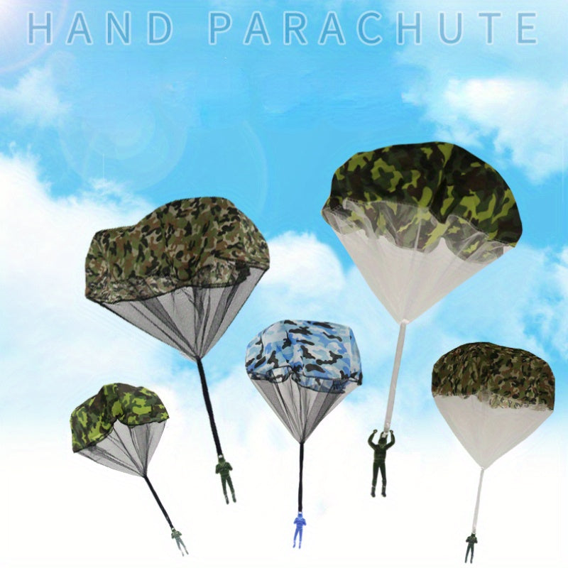 Mini Soldier Parachute Flying Toys Outdoor Games