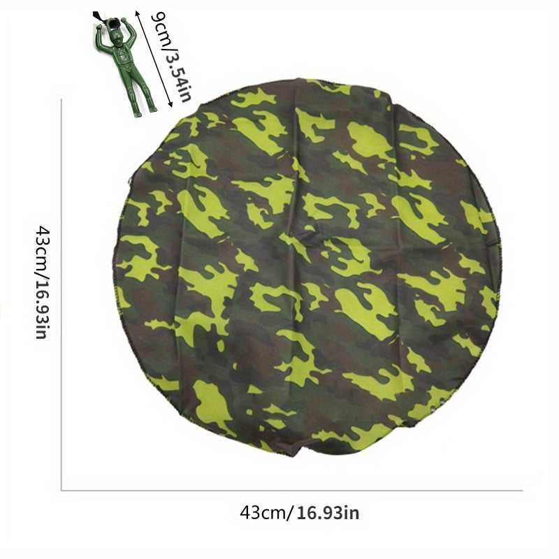 Mini Soldier Parachute Flying Toys Outdoor Games