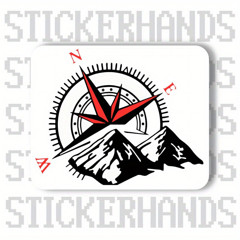 Waterproof Sunproof Compass Sticker for Car Skateboard Computer