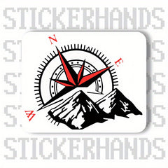 Waterproof Sunproof Compass Sticker for Car Skateboard Computer