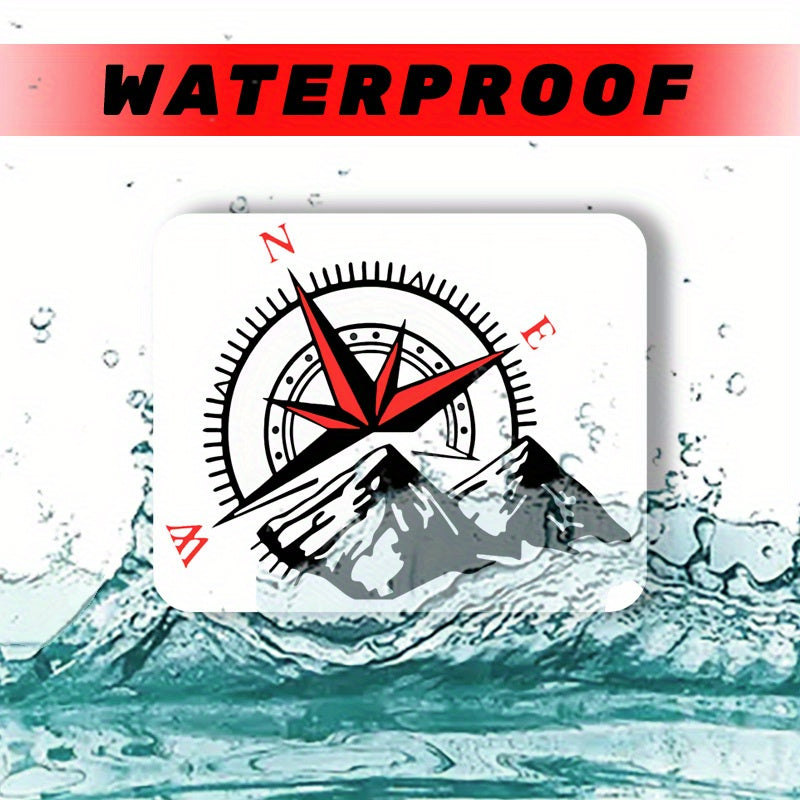 Waterproof Sunproof Compass Sticker for Car Skateboard Computer