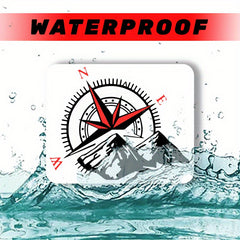 Waterproof Sunproof Compass Sticker for Car Skateboard Computer