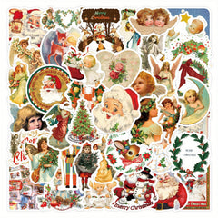 50pcs Christmas Angel Stickers for Stationery Laptops Water Cups