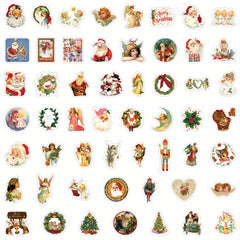 50pcs Christmas Angel Stickers for Stationery Laptops Water Cups
