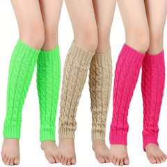 Warm Knitted Leg Guards for Autumn/Winter