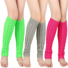 Warm Knitted Leg Guards for Autumn/Winter