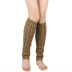 Warm Knitted Leg Guards for Autumn/Winter