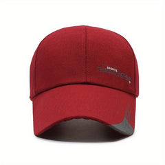 Outdoor Baseball Hat Extended Eaves Canvas Letter Hat