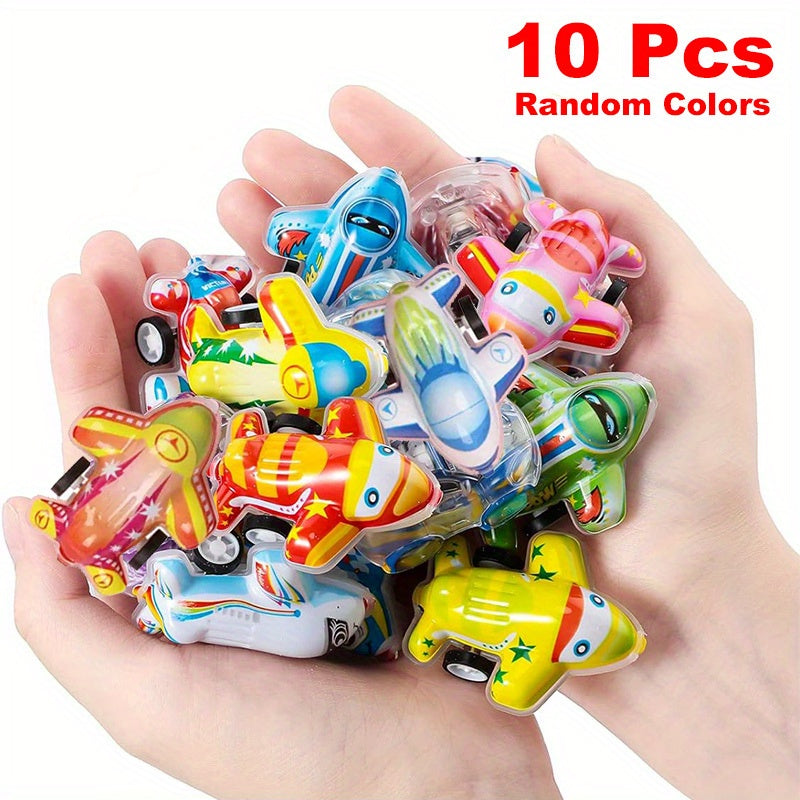 10Pcs Mini Pull Back Plane Toy Party Favors Finger Game