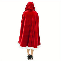 1PC Christmas Costume Cloak Santa Claus Little Red Hood Role Playing Costume