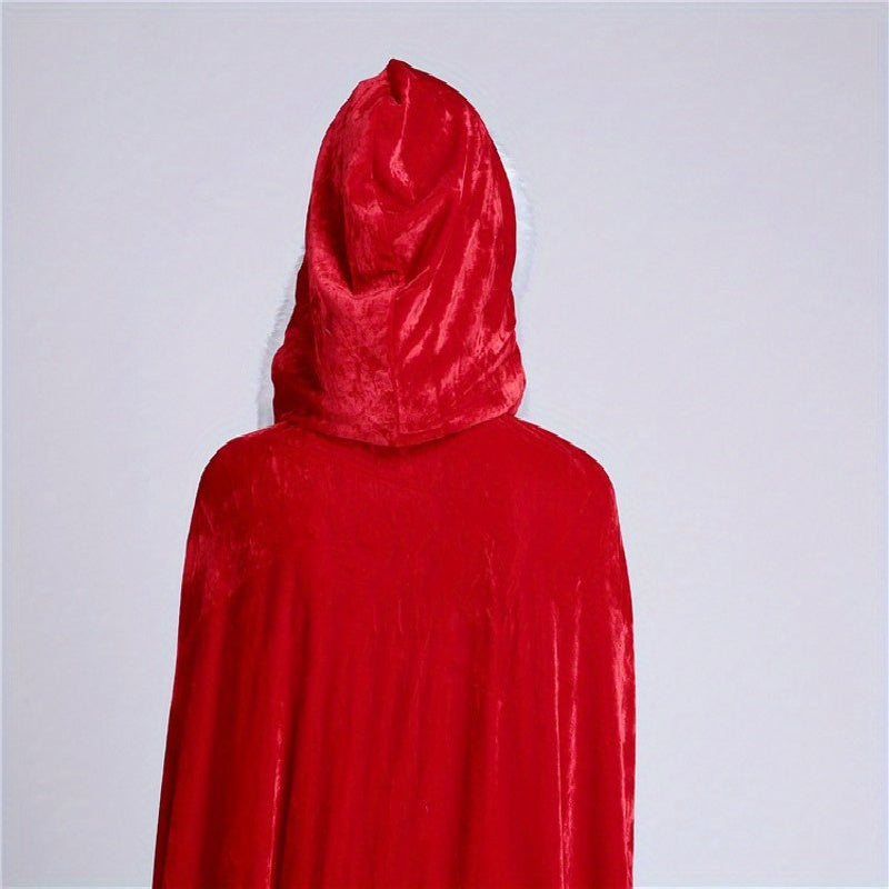 1PC Christmas Costume Cloak Santa Claus Little Red Hood Role Playing Costume