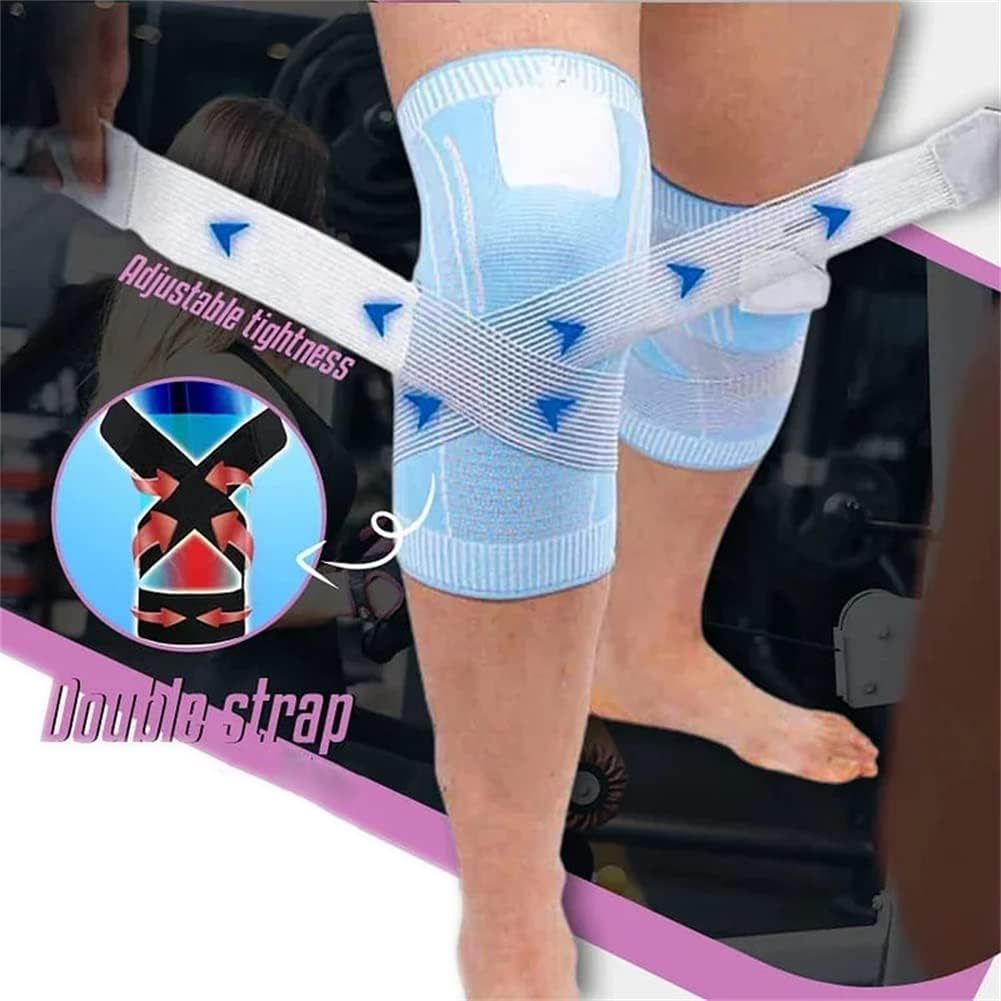 Non-slip Knitted Nylon Knee Pads for Sports Exercise