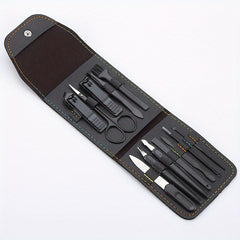 16-In-1 Outdoor Manicure Set with Leather Case
