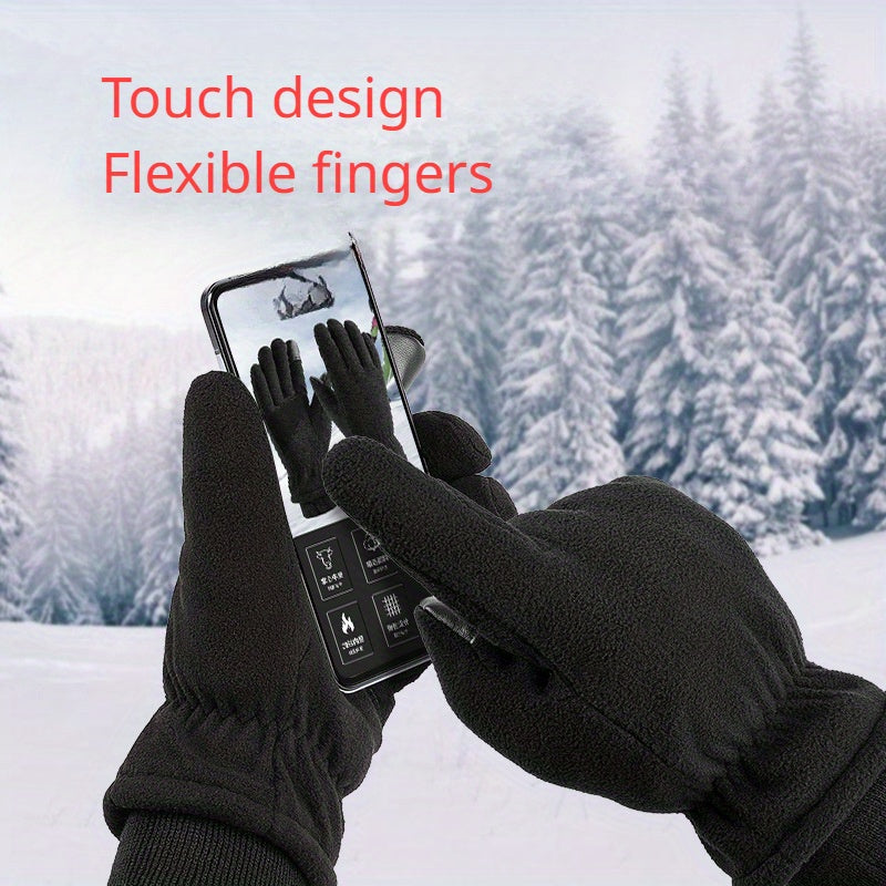 Winter Snowboarding Gloves Touch Screen Windproof Riding Gloves