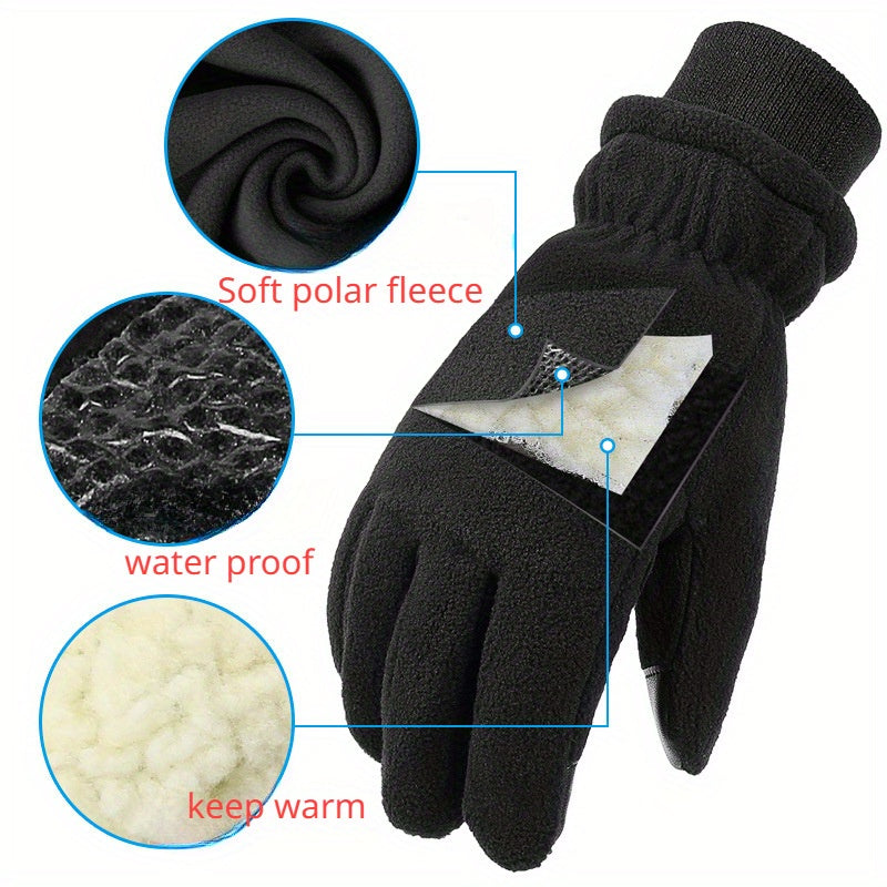 Winter Snowboarding Gloves Touch Screen Windproof Riding Gloves