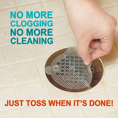 Disposable Hair Floor Drain with Anti-Clogging Filter Screen