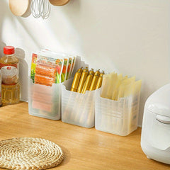 3pcs Plastic Storage Box Refrigerator Side Door Storage Box Kitchen Egg Rack Fru