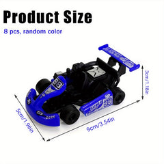 8pcs Kids Birthday Party Toy Car Prizes Set