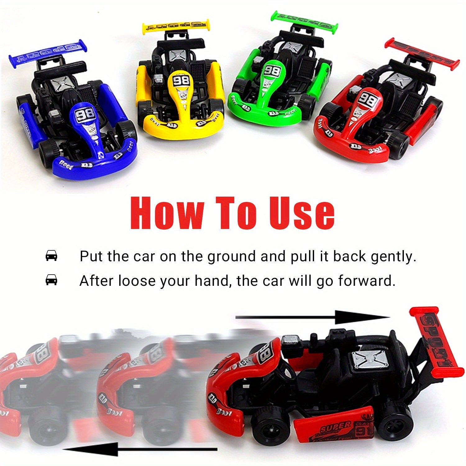 8pcs Kids Birthday Party Toy Car Prizes Set